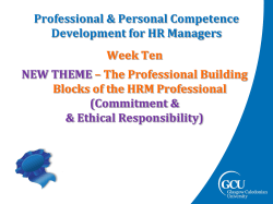 Commitment to an Employer