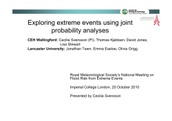 Exploring extreme events using joint probability analyses