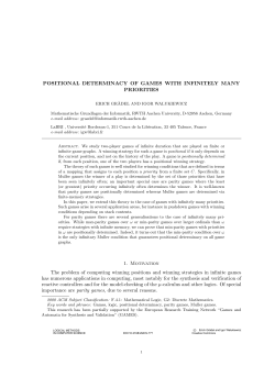 Positional Determinacy of Games with Infinitely Many Priorities