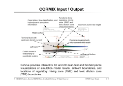 CORMIX Input / Output