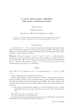 A LOCAL REGULARITY THEOREM FOR MEAN CURVATURE