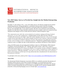 New 2015 Salary Survey to Provide Key Insight into the Medical