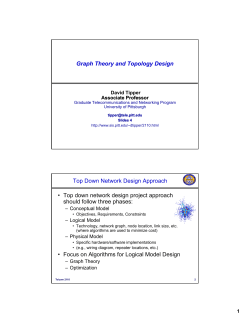 Graph Theory and Topology Design &bull; Top down network design