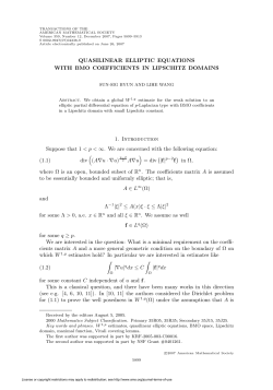 p< &infin;. We are c - Joint Mathematics Meetings
