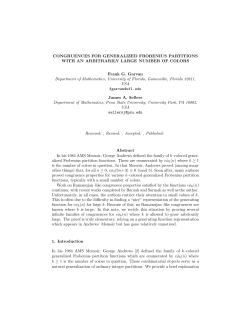 CONGRUENCES FOR GENERALIZED FROBENIUS - q