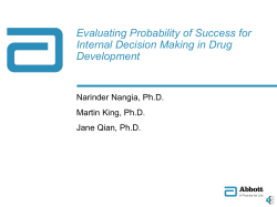 Evaluating Probability of Success for Internal Decision Making in