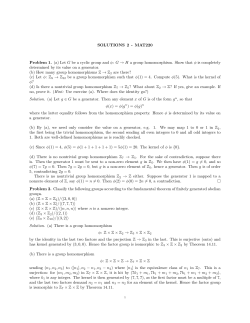 (a) Let G be a cyclic group and &phi;