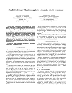 Parallel Evolutionary Algorithms applied to optimize the oilfields