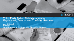 managing 3 rd party cyber risk
