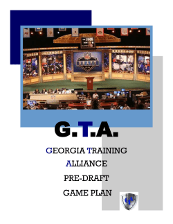 GEORGIA TRAINING ALLIANCE PRE