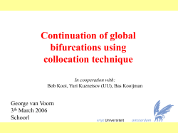 Continuation of global bifurcations using collocation technique