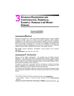 spurious regression and cointegration. numerical example