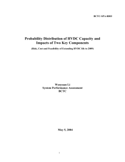 Probability Distribution of HVDC Capacity and Impacts of Two Key