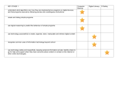 KEY STAGE 1 Computer Science Digital Literacy E