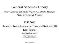 General Schemas Theory