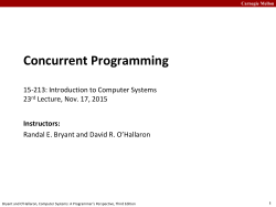Introduction to Computer Systems 15-213/18