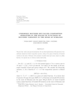 UNIFORMLY BOUNDED SET-VALUED COMPOSITION