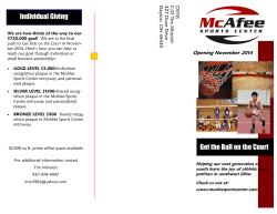 Get the Ball on the Court Individual Giving