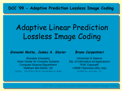 Adaptive Linear Prediction Lossless Image Coding