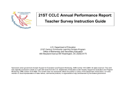 ISBE Teachers Survey and Tally Sheet and Instructions
