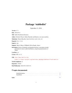 Package `stabledist`