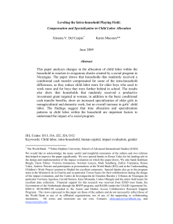 Leveling the Intra-household Playing Field: Compensation and