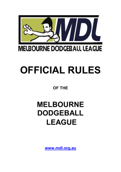 official rules - Melbourne Dodgeball League