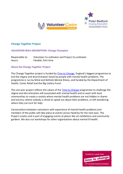Change Together_Change Champion _Volunteer Role