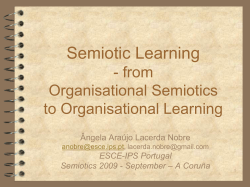 Semiotic Learning - from Organisational Semiotics to Organisational
