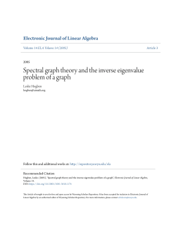 Spectral graph theory and the inverse eigenvalue problem of a graph