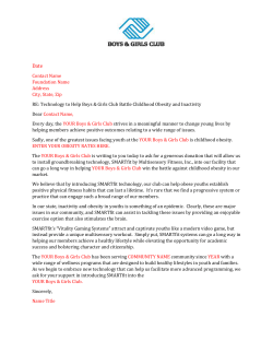 Boys and Girls Club - Grant Template