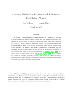 Accuracy Verification for Numerical Solutions of Equilibrium Models