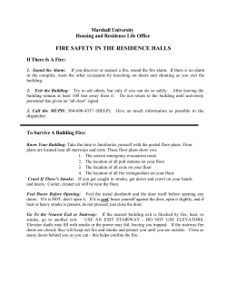 fire safety in the residence halls