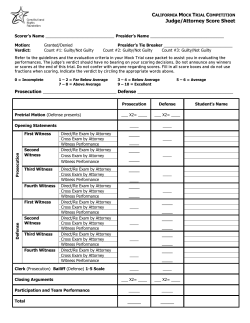Score Sheet sample - Constitutional Rights Foundation