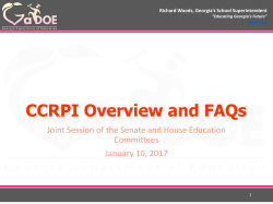CCRPI Overview - Georgia Department of Education