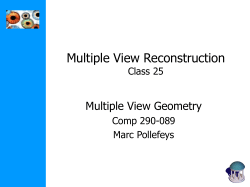 Multiple View Geometry in Computer Vision
