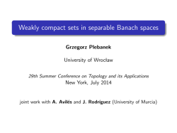 Weakly compact sets in separable Banach spaces