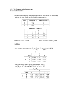 CE 2710 Transportation Engineering