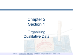 Sullivan 2nd ed Chapter 2
