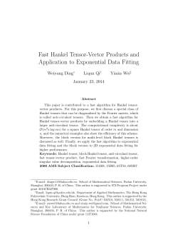 Fast Hankel Tensor-Vector Products and Application to