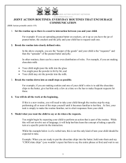 joint action routines