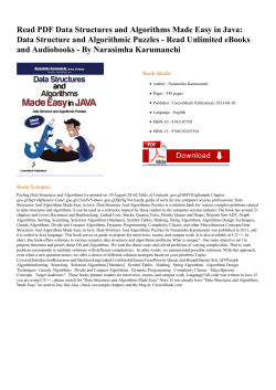 Read PDF Data Structures and Algorithms Made