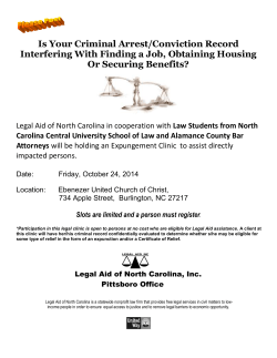 Legal Aid Know-Your-Rights Workshops - Alamance