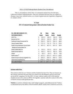 Student Fees - asucd