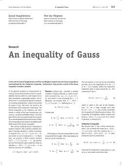An inequality of Gauss