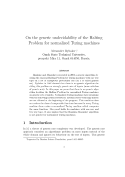 On the generic undecidability of the Halting Problem for