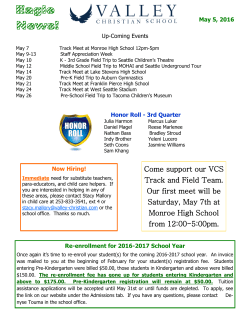 Come support our VCS Track and Field Team. Our first meet will be