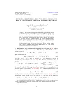 Threshold phenomena for symmetric-decreasing radial solutions of