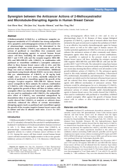 Synergism between the Anticancer Actions of 2