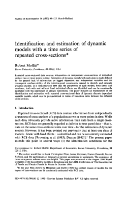 Identification and estimation of dynamic models with a time